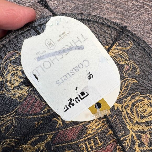 Target Threshold In The Dark Of Night Gothic Coasters Faux Leather 6 Pack - Picture 5 of 5